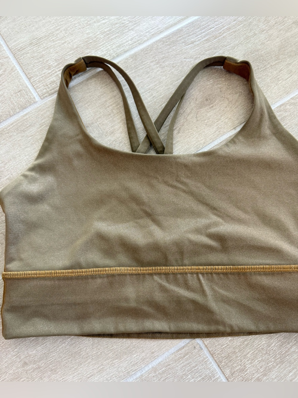 Lululemon Energy Longline Bra in Bronze